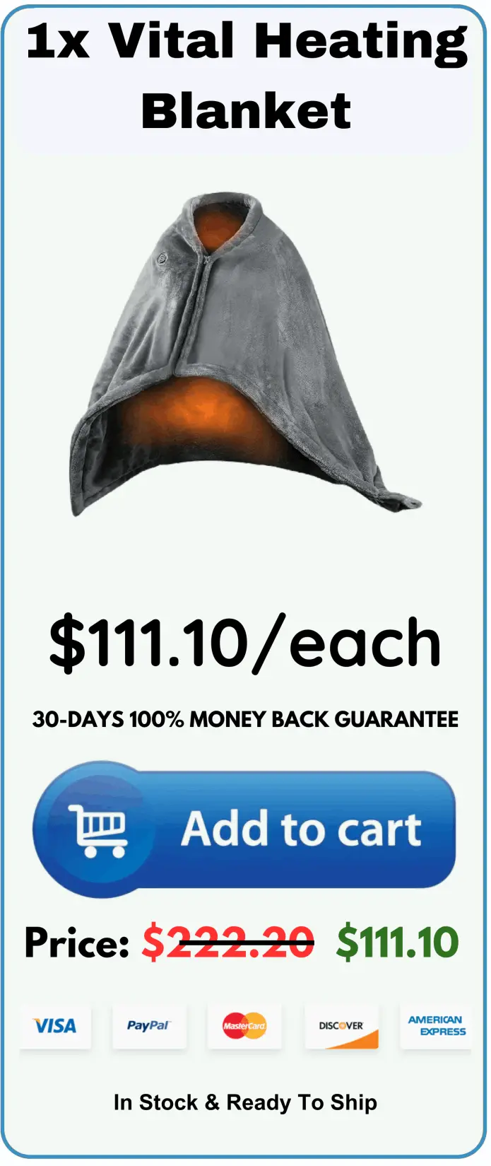 Vital Heating Blanket Price